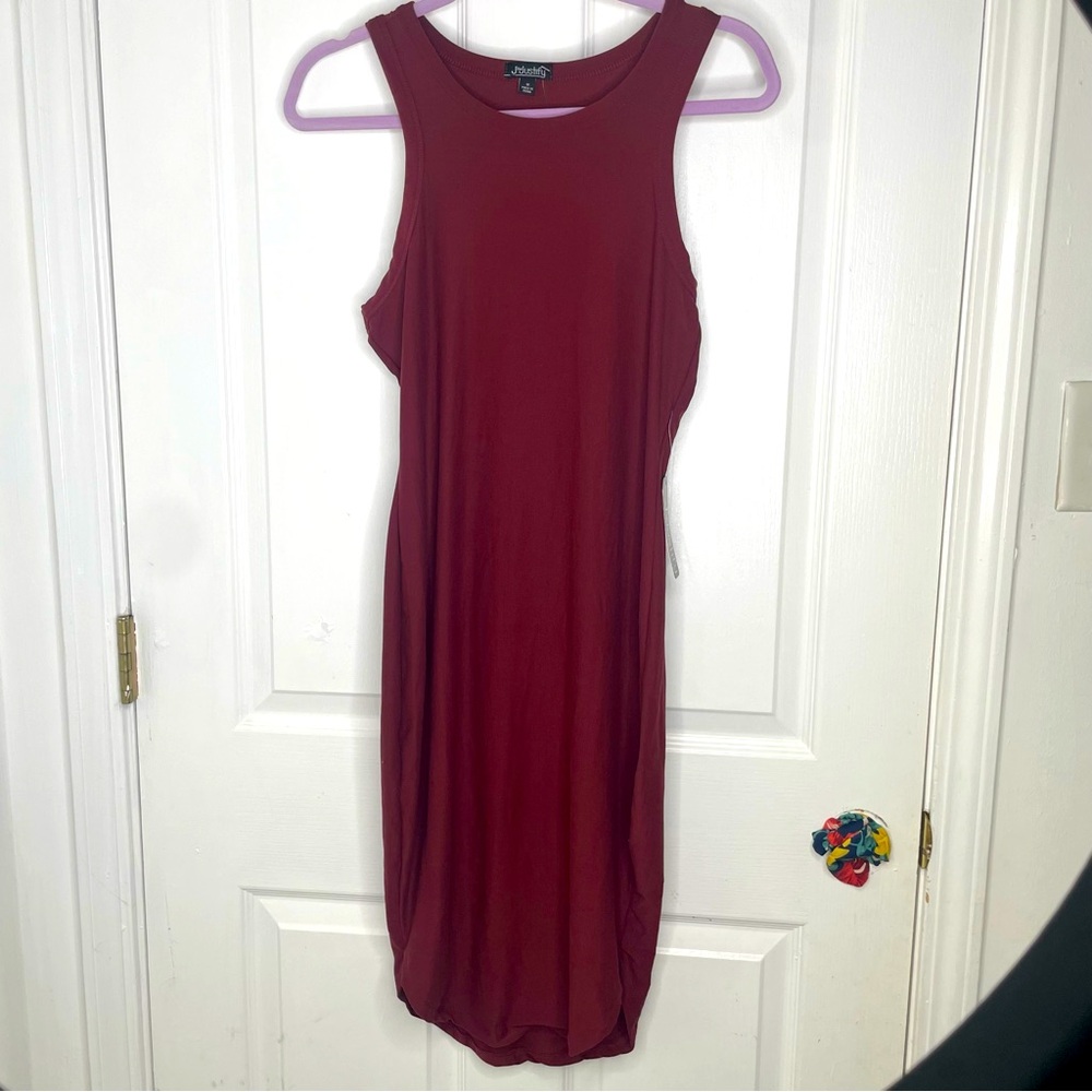 NWT Wine Colored Burgundy Sleeveless Mini Dress- Size Medium